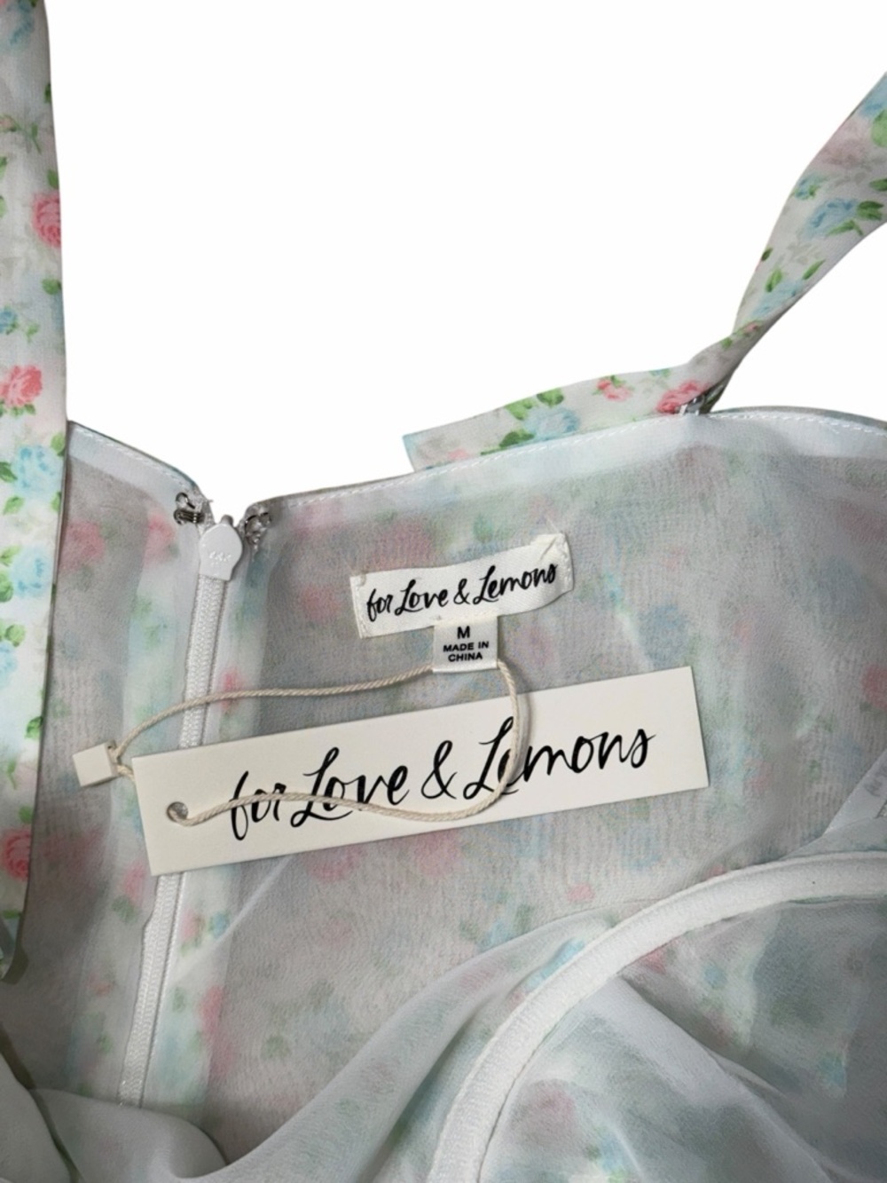 For Love & Lemons Pastel Floral Summer Breeze Maxi Dress Womans M - Picture 5 of 8